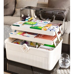3-Layered Portable Medicine Storage Box