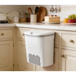 Wall-Mounted Trash Can with Lid Wall-Mounted Trash Can with Lid