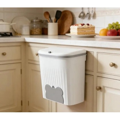 Wall-Mounted Trash Can with Lid Wall-Mounted Trash Can with Lid