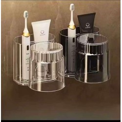 Acrylic Toothbrush Holder with Gargle Cup Acrylic Toothbrush Holder with Gargle Cup