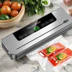 Electric Vacuum Sealer Machine (120W) + 50 Free Packaging Bags Electric Vacuum Sealer Machine (120W) + 50 Free Packaging Bags