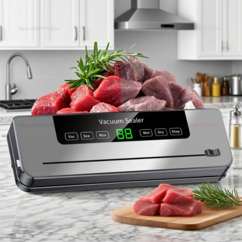 Electric Vacuum Sealer Machine (120W) + 50 Free Packaging Bags 2 of 4