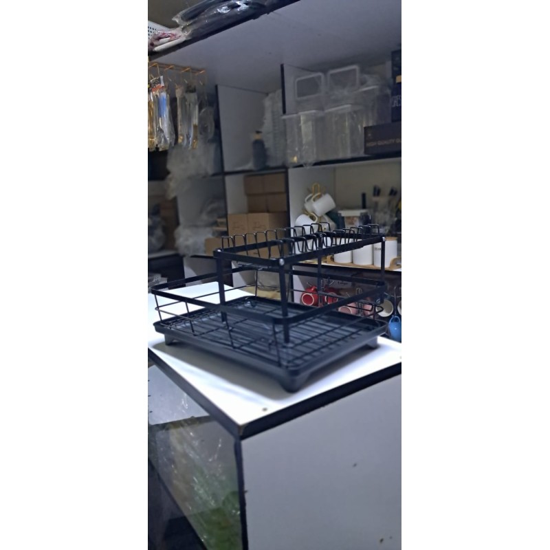 Carbon Metal Two-Layer Dish Rack 4 of 4