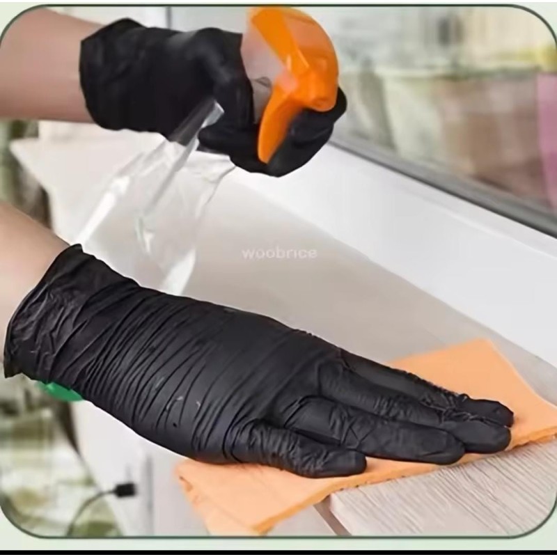 Food Grade Disposable Black Kitchen Gloves 5 of 5