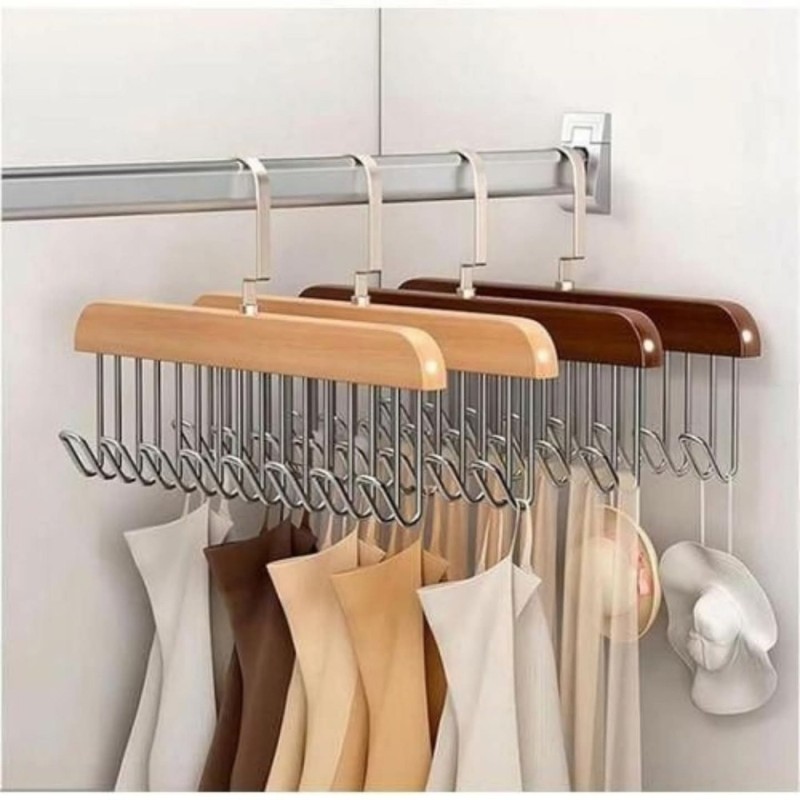 360° Rotating Tie, Belt & Scarf Organizer Hanger