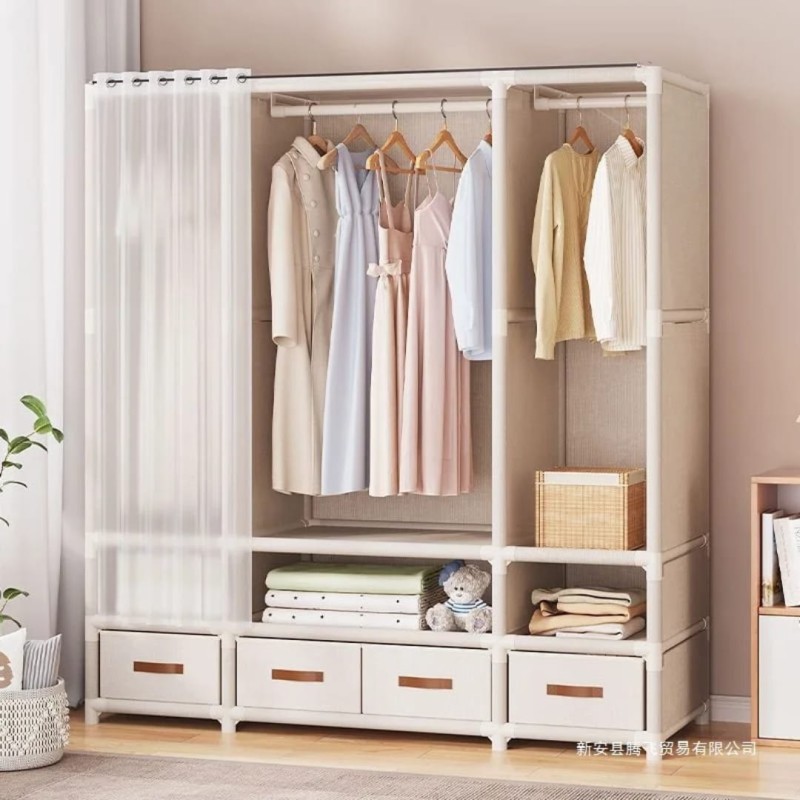 Elegant Heavy Duty Metallic Wardrobe 5 of 8
