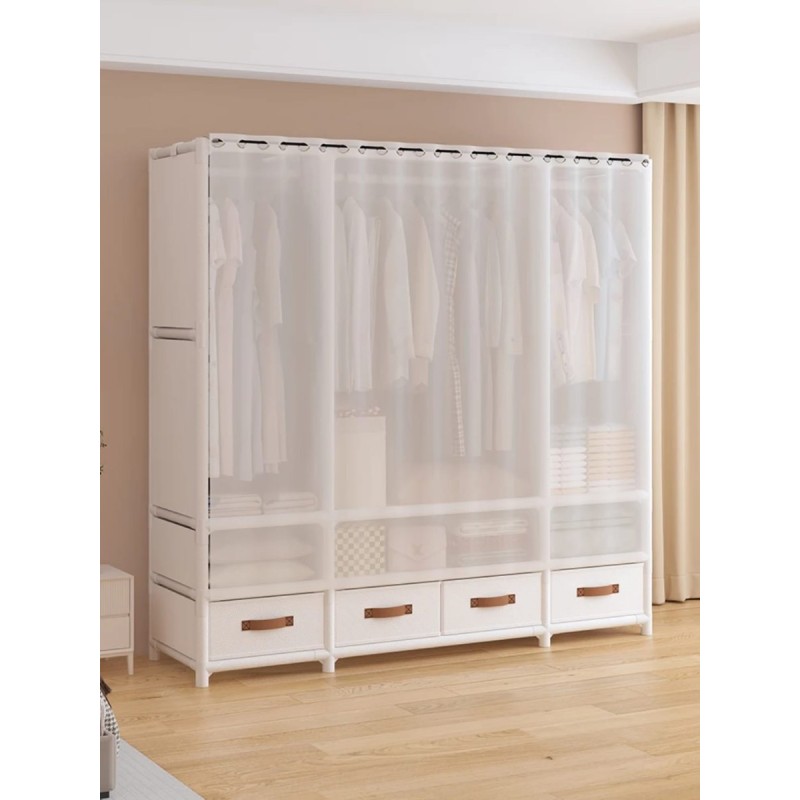Elegant Heavy Duty Metallic Wardrobe 4 of 8