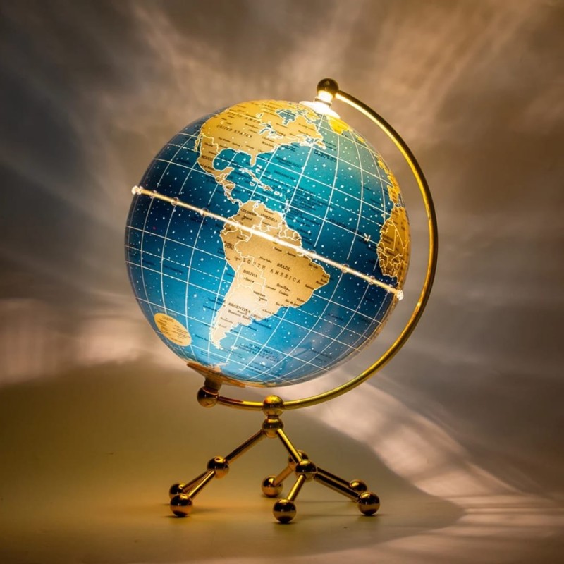 LED World Globe Map with Metal Stand 6 of 8