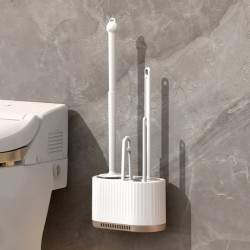 3-in-1 Wall mounted Toilet Brush Cleaning Set 3-in-1 Wall mounted Toilet Brush Cleaning Set