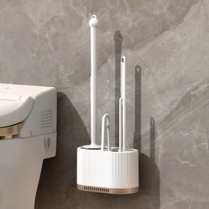 3-in-1 Wall mounted Toilet Brush Cleaning Set