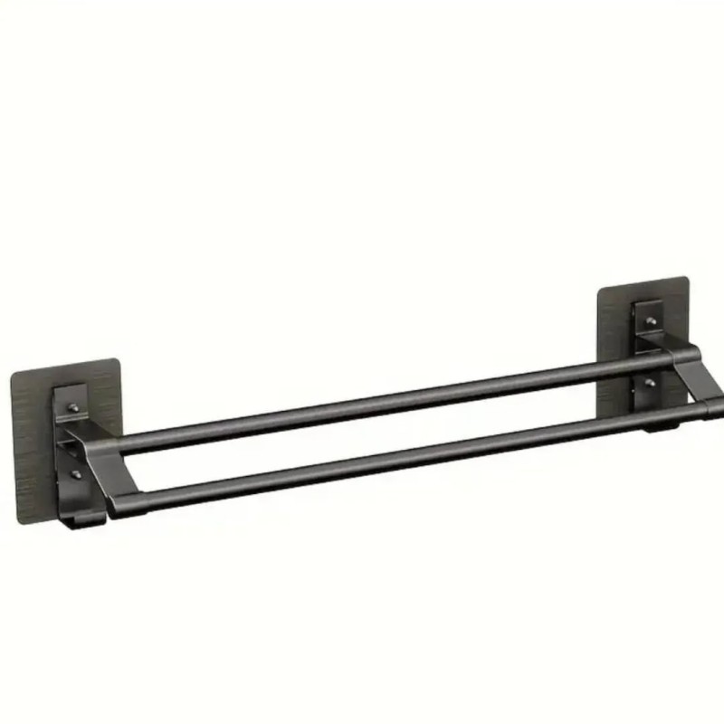 Wall Mounted Double Towel Bar 3 of 4