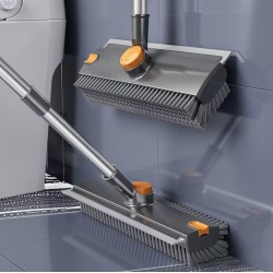 Premium Quality 3-in-1 Floor & Bathroom Cleaning Brush with Built-in Scraper/Squeegee & Clip Premium Quality 3-in-1 Floor & Bathroom Cleaning Brush with Built-in Scraper/Squeegee & Clip