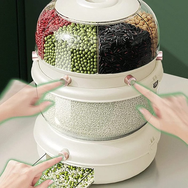 Double Compartment Cereal Dispenser 3 of 5