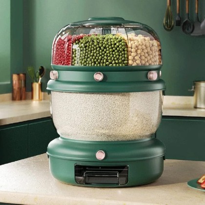 Double Compartment Cereal Dispenser Double Compartment Cereal Dispenser