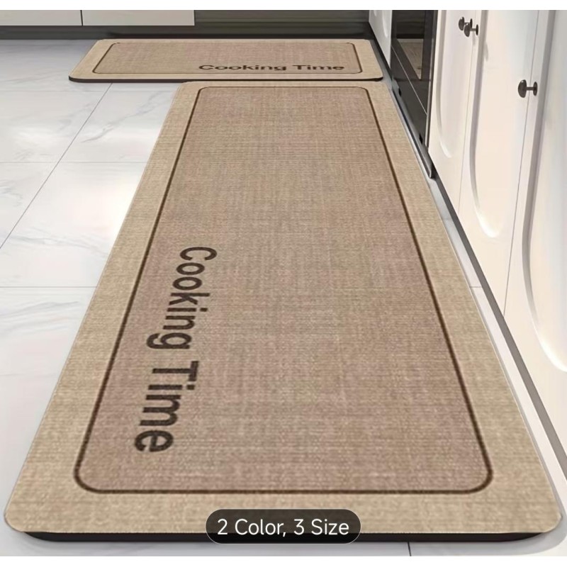 2pcs Rubber Bottom Anti-Slip Kitchen Mats 5 of 5