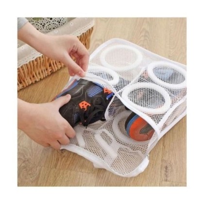 Shoe mesh laundry bag