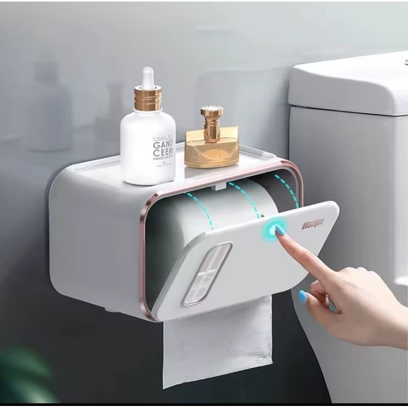 Premium Waterproof Bathroom Toilet Paper Holder 5 of 6
