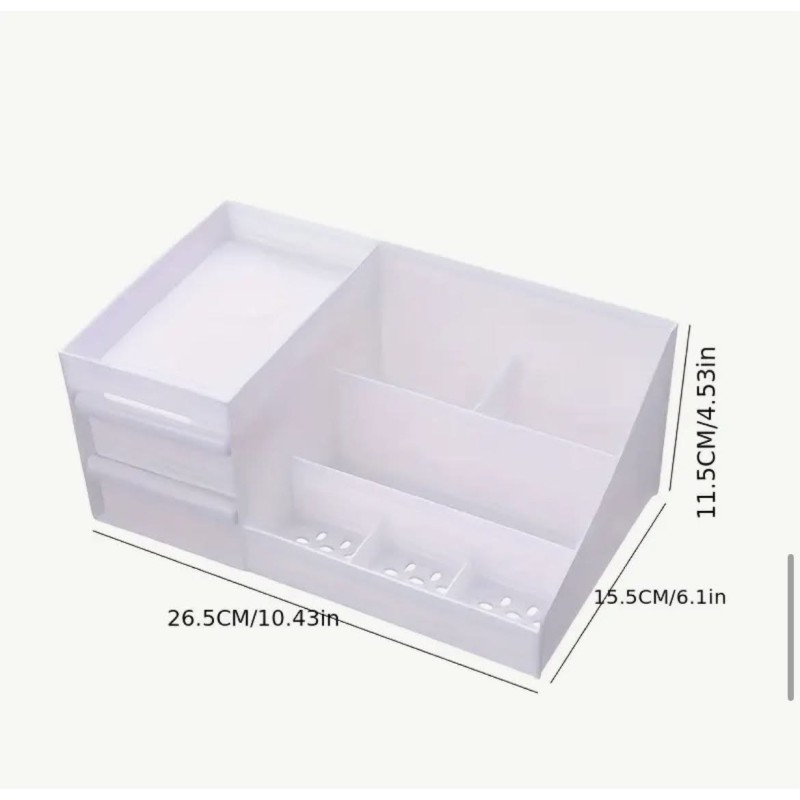 Cosmetic Storage Box with Drawers 6 of 6