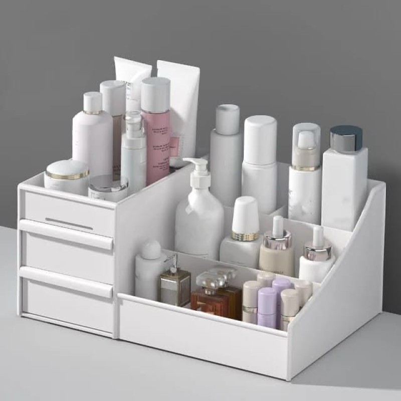 Cosmetic Storage Box with Drawers