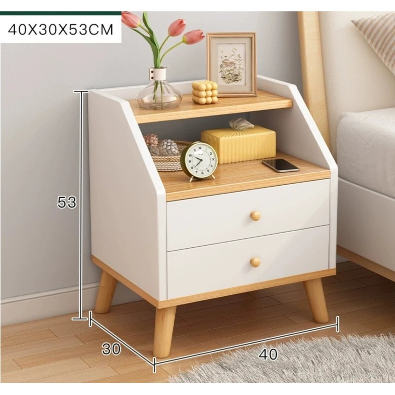 Modern Minimalist Side Cabinet with a tapered four-leg base 2 of 3