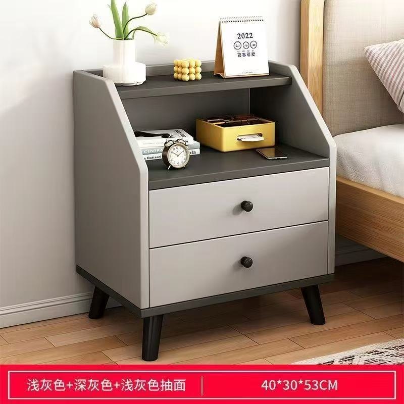 Modern Minimalist Side Cabinet with a tapered four-leg base 3 of 3