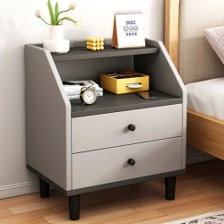 Modern Minimalist Side Cabinet with a tapered four-leg base
