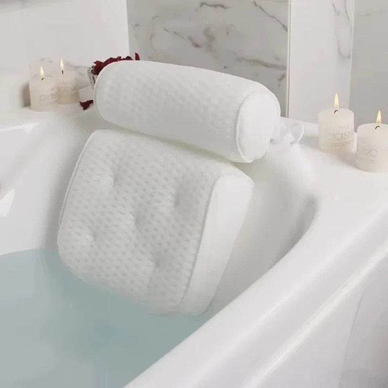Premium Bathtub pillow with powerful suction cups 4 of 9