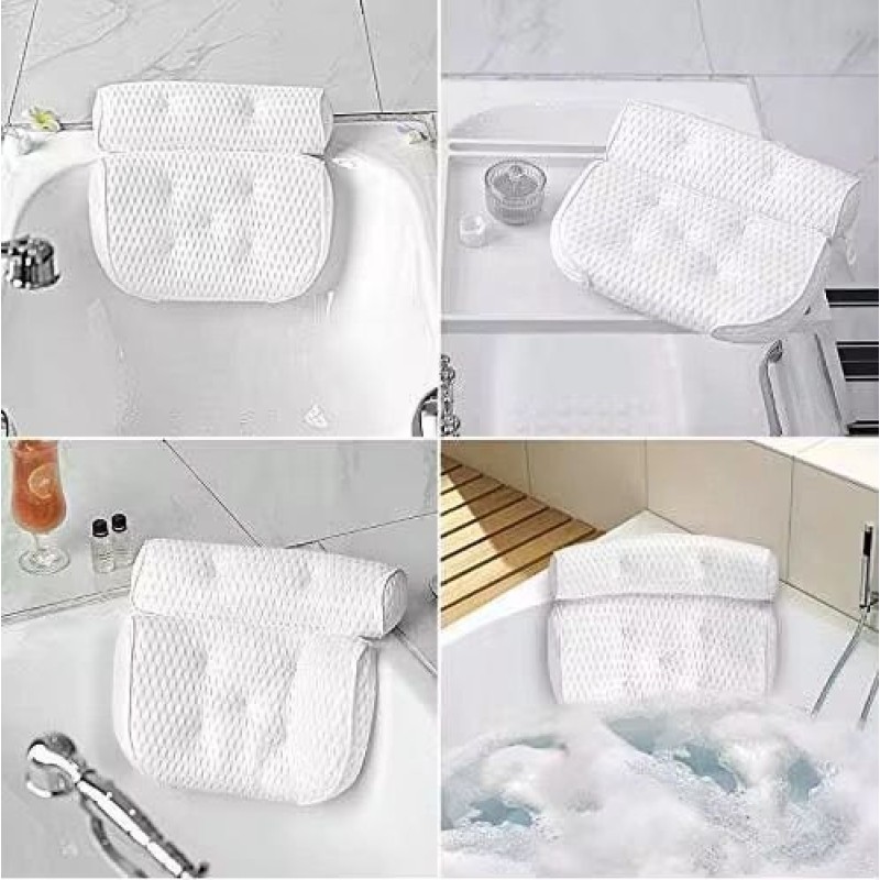 Premium Bathtub pillow with powerful suction cups 8 of 9