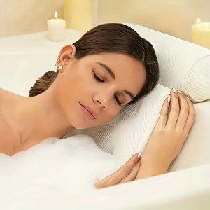Premium Bathtub pillow with powerful suction cups