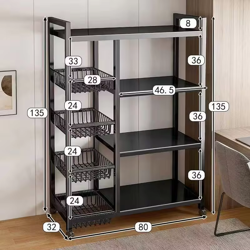 4 Tier Kitchen and Living Room Rack 5 of 7