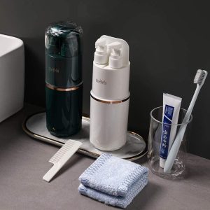 ETravel 7-in-1 Toiletry Kit Toothbrush and Toothpaste Holder
