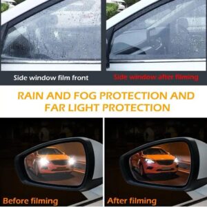 4 Pcs Car Window Anti-Fog & Rainproof Film