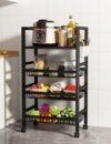 Multi-Layer Metallic Kitchen Storage Rack